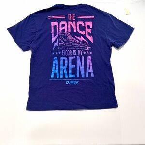 Zumba Fitness Blue and Pink Graphic Men's Shirt